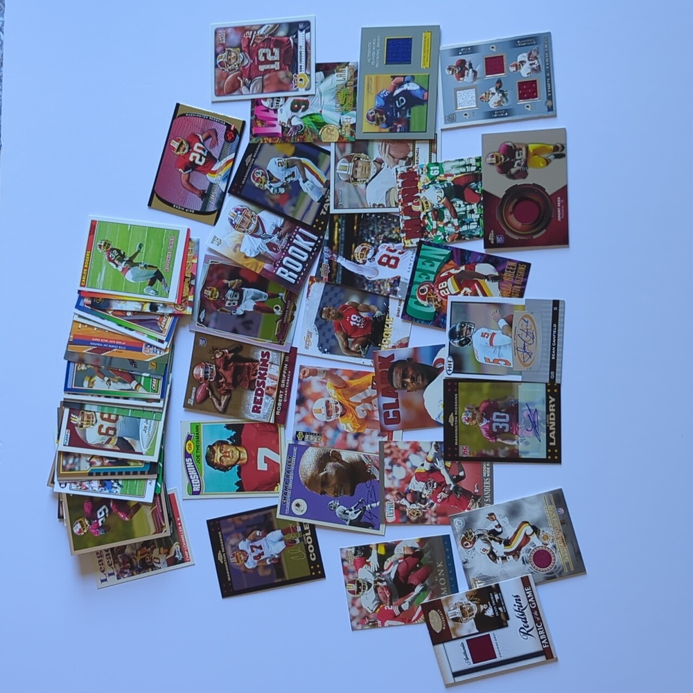 68 Washington Redskins Commanders NFL football cards rookies jerseys autographs